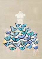 Dress of Butterflies II Framed Print