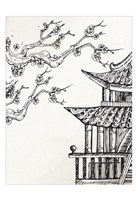 Pagoda Cherry Blossom 2 Framed Print