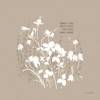 Au Naturel VI on Beige Fine Art Print