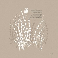 Au Naturel VIII on Beige Fine Art Print