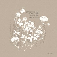 Au Naturel IX on Beige Fine Art Print