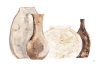 Neutral Vases II Framed Print