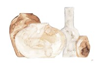 Neutral Vases I Framed Print