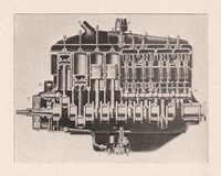 French Engine III Framed Print