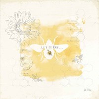 Bee and Bee VII Honeycomb Fine Art Print