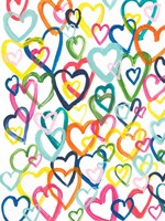 Hearts In Multiples Fine Art Print