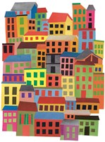 Mid Town City Fine Art Print