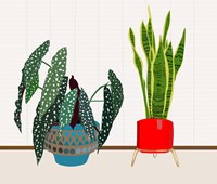 Potted Plant Friends I Fine Art Print