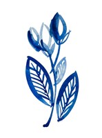 Blue Floral I Framed Print