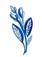 Blue Floral II Framed Print