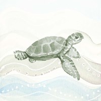 Sea Animal in Waves II Fine Art Print
