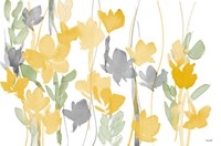 Yellow Modern Garden Fine Art Print