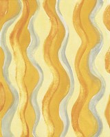 Yellow and Gray Waves Fine Art Print