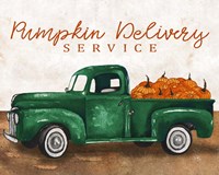 Pumpkin Delivery Service Fine Art Print