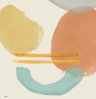 Shapes In Pastels Fine Art Print