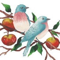 Birds and Apples Fine Art Print