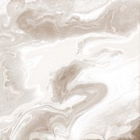 Midnight Cream Marble Fine Art Print