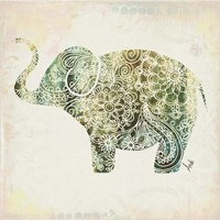 Boho Elephant II Fine Art Print