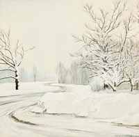 Snowy Road Fine Art Print