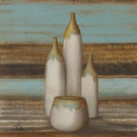 Elegantisimo on Teal I Framed Print