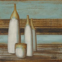 Elegantisimo on Teal II Framed Print