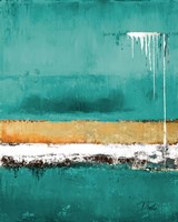 Teal Rain Fine Art Print