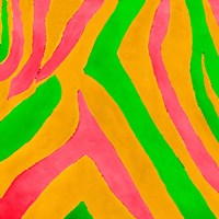 Psychedelic Zebra Print I Fine Art Print