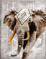 Modern Boho Elephant Fine Art Print