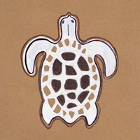 Ocean World Turtle Framed Print