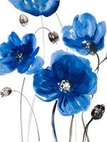 Cobalt Garden I Fine Art Print