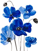 Cobalt Garden II Fine Art Print