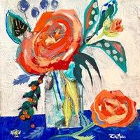 Rose and Berry Rendezvous Fine Art Print