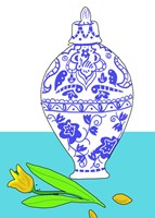 Blue Vase II Fine Art Print