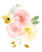 Watercolor Roses I Fine Art Print