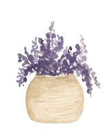 Pot Of Lavender Framed Print