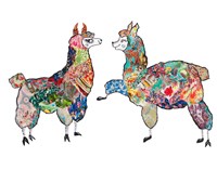 Happy Llamas Fine Art Print