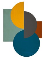 Simple Shapes on White I Framed Print