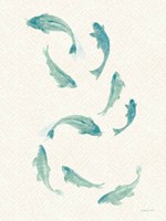 Celadon Koi III Fine Art Print