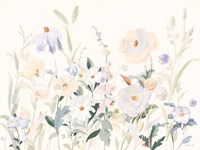 Neutral Boho Wildflowers Fine Art Print