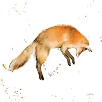 Jumping Fox Fine Art Print