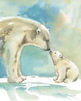 Polar Bear Love Framed Print