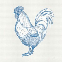 Cottage Rooster II Fine Art Print