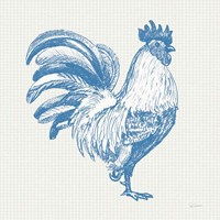 Cottage Rooster I Fine Art Print