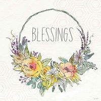 Honeybee Blossoms VIII Framed Print