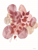 Bohemian Watercolor Leaves Fine Art Print