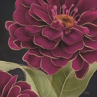 Burgundy Floral 1 Fine Art Print