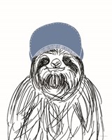 Team Roster Sloth Framed Print