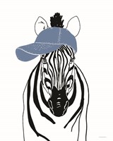 Team Roster Zebra Framed Print