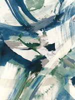 Spontaneous II Sapphire Framed Print