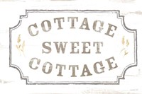 Cottage Garden I on wood Fine Art Print